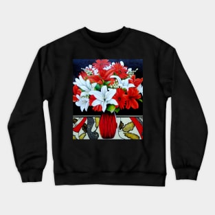 Fabulously Red (Oil Painting) Crewneck Sweatshirt